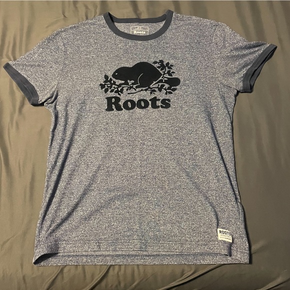 Roots navy blue tee shirt - Picture 1 of 2